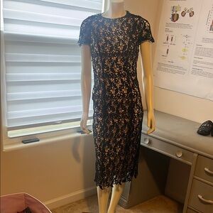 Napian Sea Rd Black Lace Dress